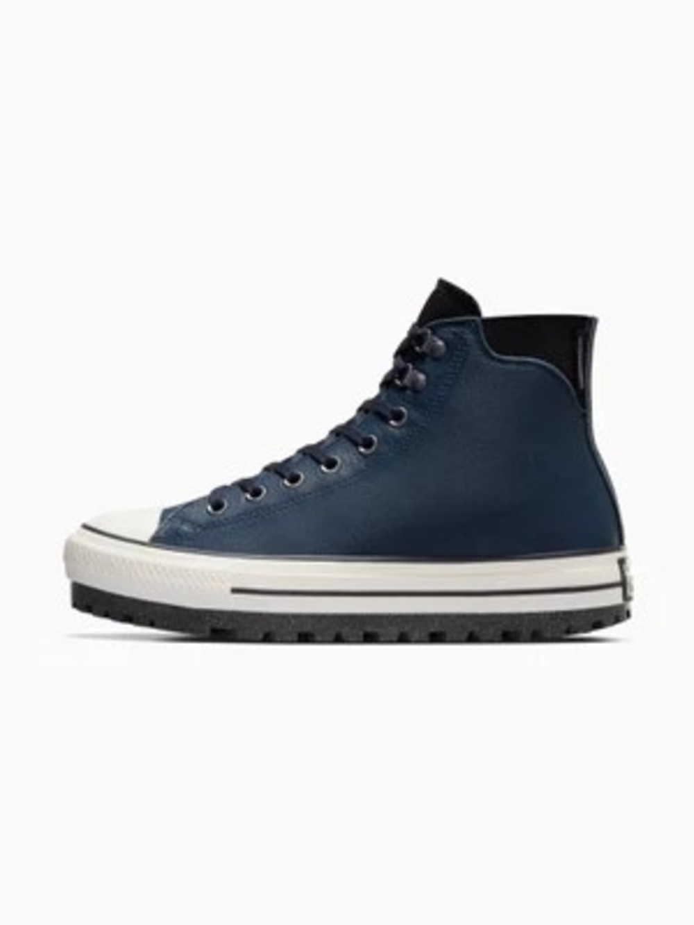 Converse Chuck Taylor All Star City Trek Waterproof Leather Boots Navy Blue Wome - Picture 7 of 13